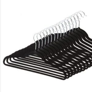Black Velvet Hangers Nonslip Slim 10-pk